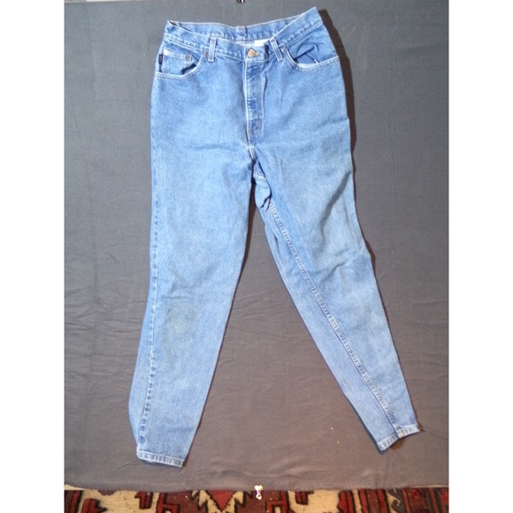 Chic Classic Womens Jeans Size 14 Light Wash High Rise Mom Jeans - Picture 1 of 6